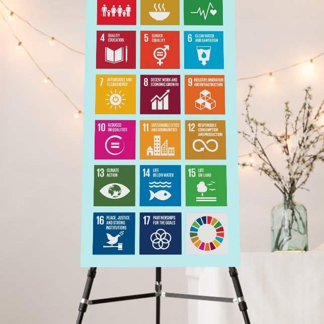 Be the Change Take the Challenge Global Goals Foam Board (In Situ (Stand))