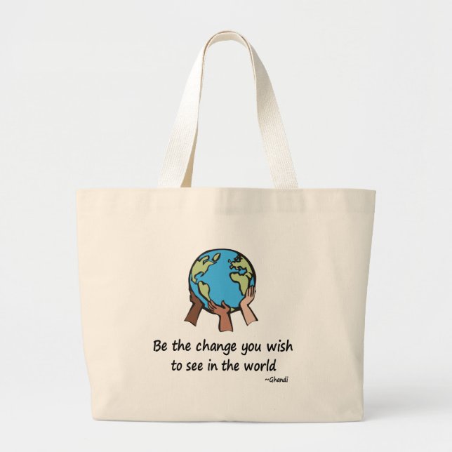 Be the Change Tote Bag (Front)
