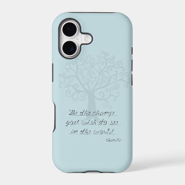 Be the Change Tree Iphone Case (Back)