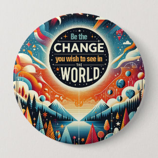 Be the Change You Wish to See Button