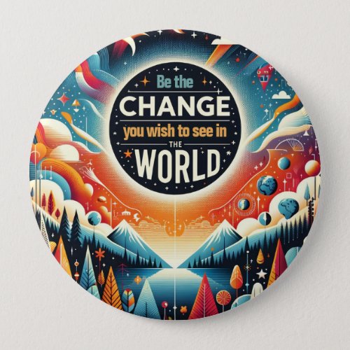 Be the Change You Wish to See Button