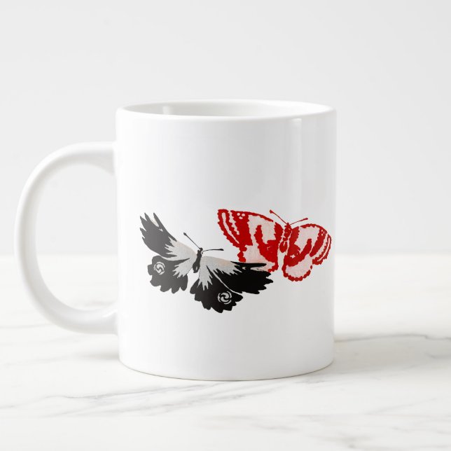 Be the change you wish to see in the world giant coffee mug (Left)