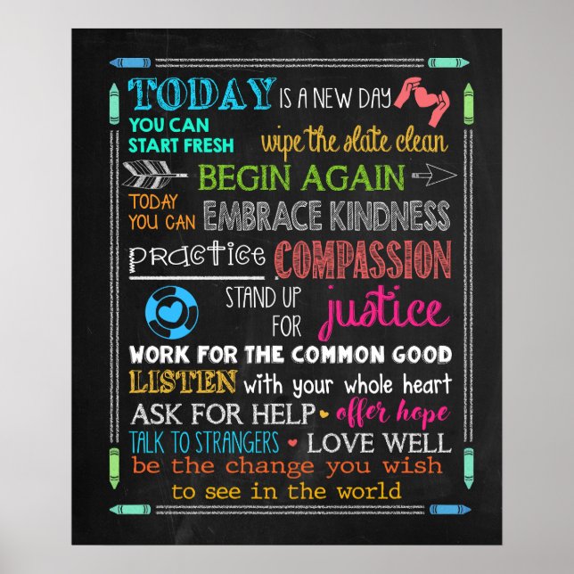 Be The Change You Wish To See In The World SW Poster (Front)