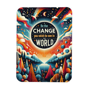Be the Change You Wish to See Magnet