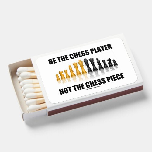Be The Chess Player Not The Chess Piece Geek Humor Matchboxes