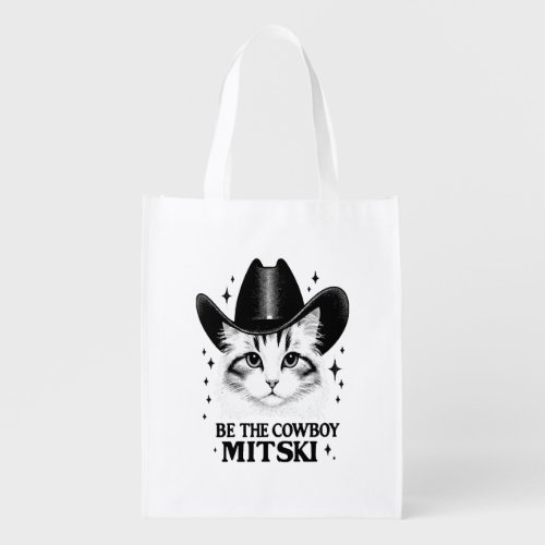 Be the cowboy Mitski Grocery Bag