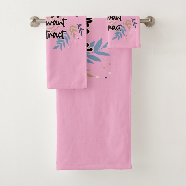 Be The Energy You Want To Attract Bath Towel Set (Insitu)