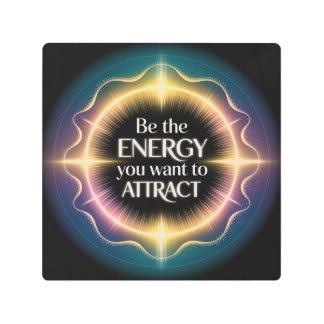 Be The Energy You Want To Attract Metal Print