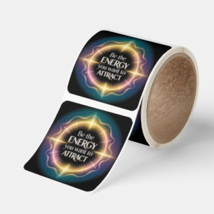 Be The Energy You Want To Attract Square Sticker