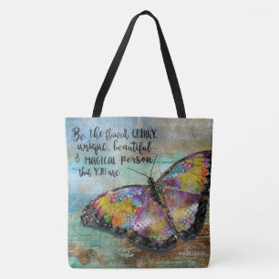 Be The Flawed Butterfly Tote Bag