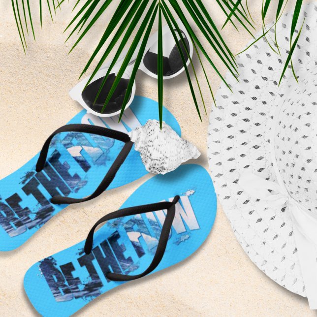 Be The Flow Breaking Wave Flip Flops (Creator Uploaded)