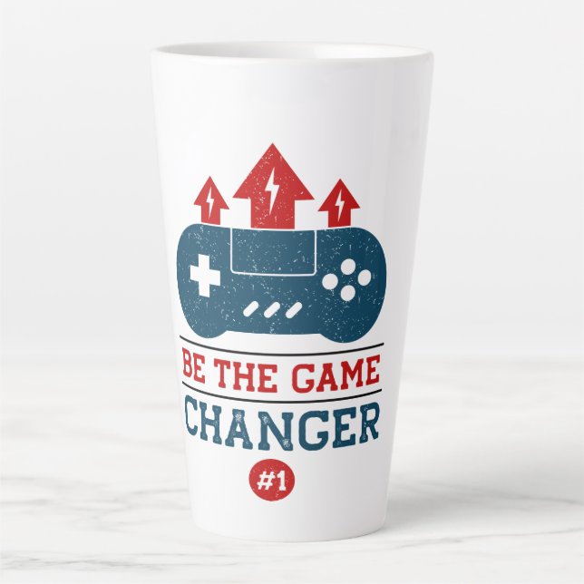 Be the game changer #1 Gaming  Latte Mug (Front)
