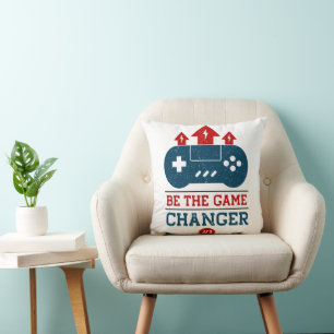 Be the game changer #1 Gaming  Throw Pillow