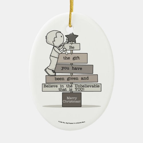 Be the Gift_Christmas Tree Ceramic Ornament