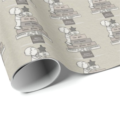 Be the Gift_Christmas Tree Tan Wrapping Paper