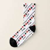 Be The Life Of The Party Play Bridge Card Suits Socks (Left Outside)