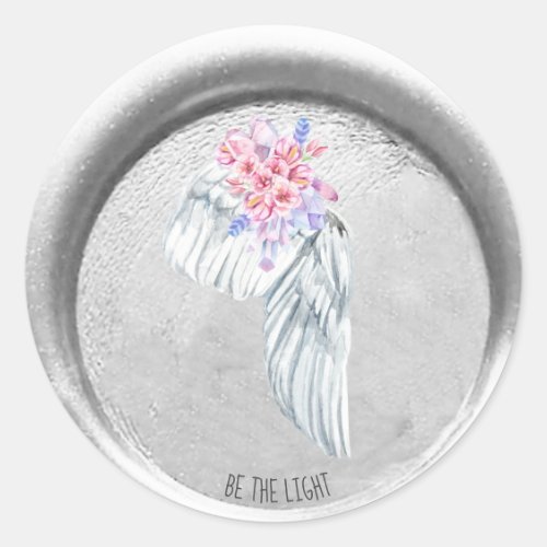 *~* BE THE LIGHT Angel Wing Boho Faux Seal