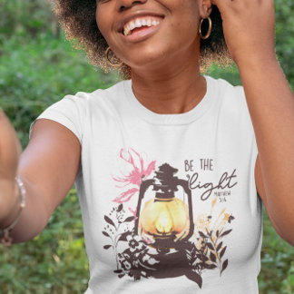 Be The Light Bible Matthew 5:14 Verse T-shirt