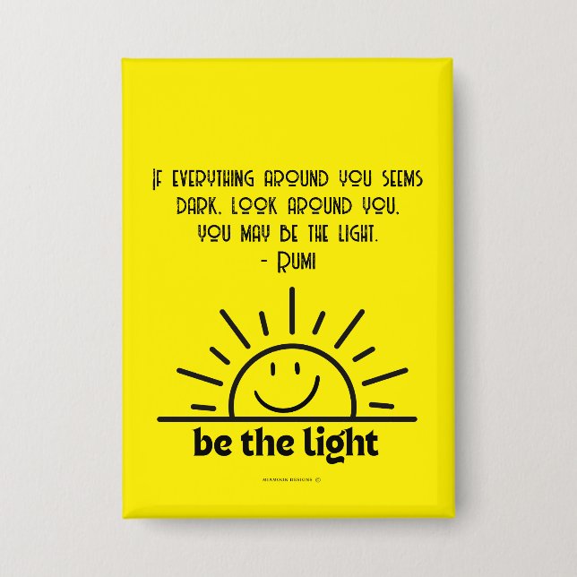 Be the Light  Button (Front)