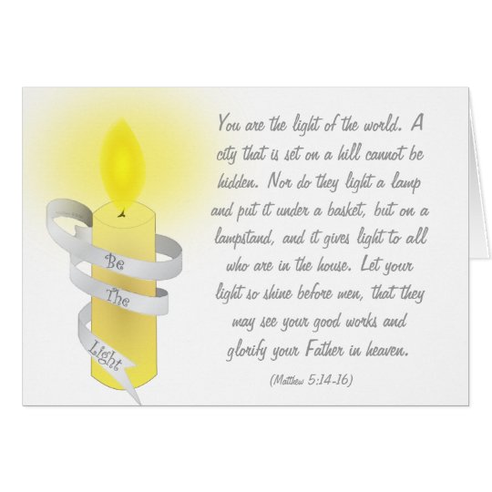Be The Light Card