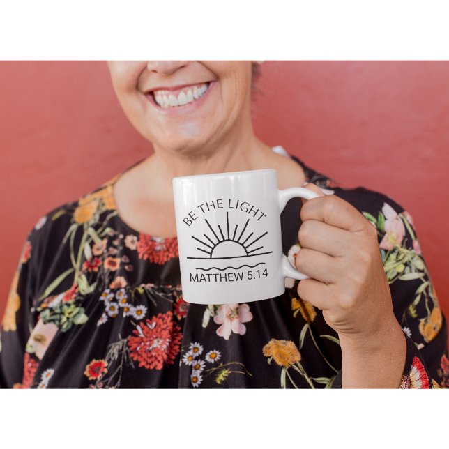 Be The Light-Christian-Religious-Faith-Bible Verse Coffee Mug (Creator Uploaded)