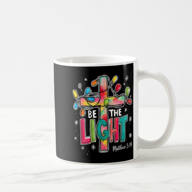Be The Light Christmas Matthew 5_14 Faith Christia Coffee Mug (Right)