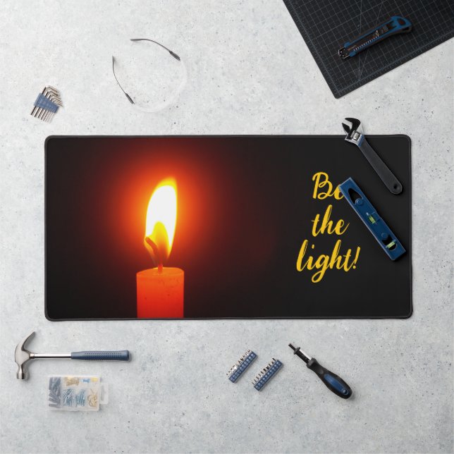 Be the Light Desk Mat (Workstation)