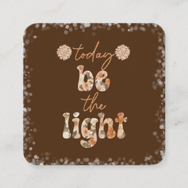 Be the Light  Enclosure Card (Front)
