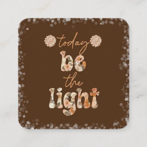 Be the Light  Enclosure Card