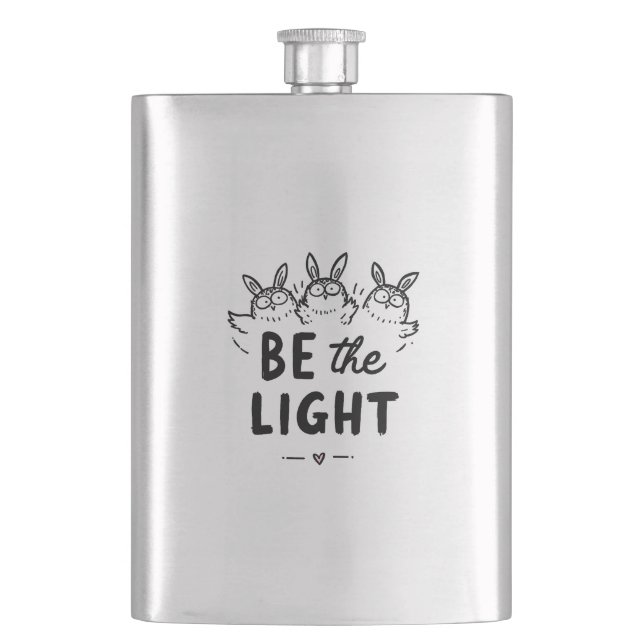 Be the Light Flask (Front)
