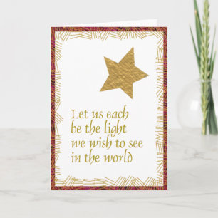 Be the Light Greeting Card
