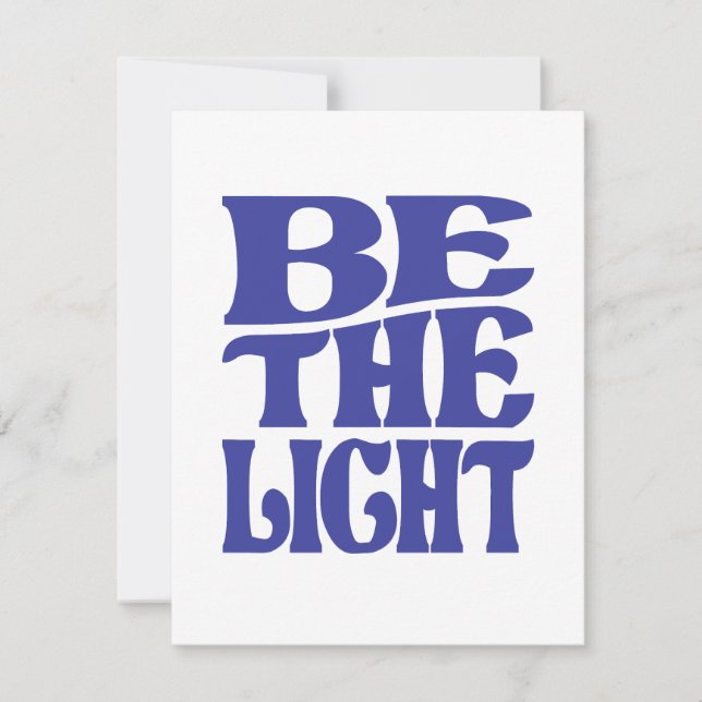 Be The Light Matthew 5:14 Bible Verse Christian  Note Card (Front)