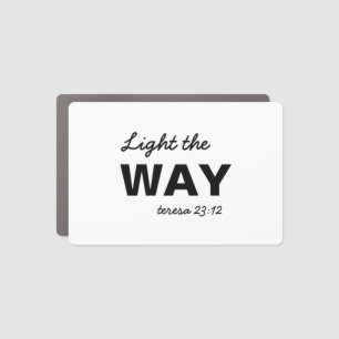 Be the Light Matthew Christian Design Car Magnet