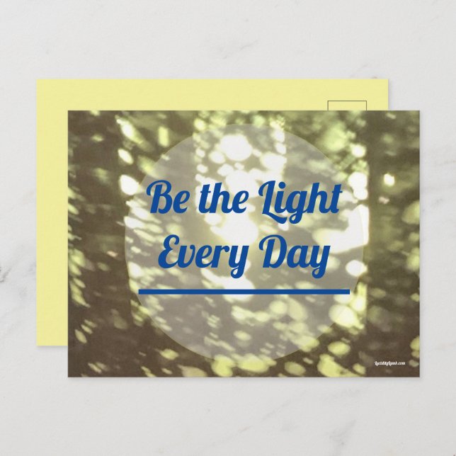Be the Light Postcard (Front/Back)