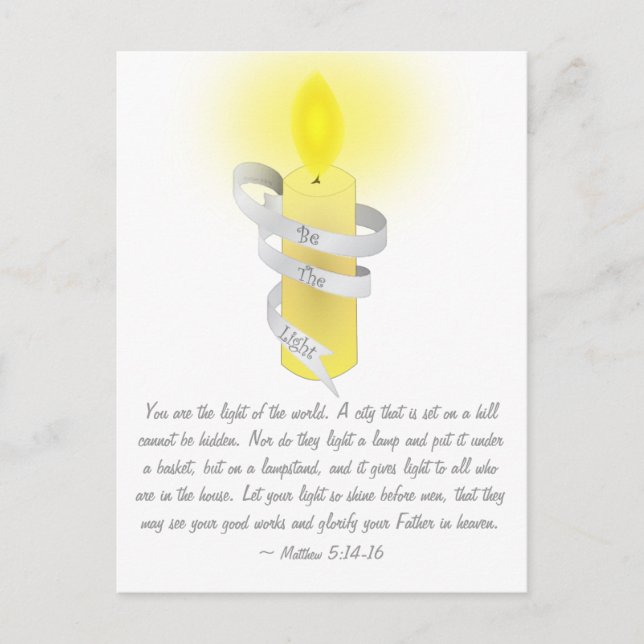 Be The Light Postcard (Front)