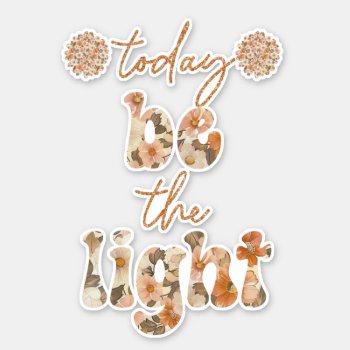 Be The Light  Sticker by Christian_Quote at Zazzle