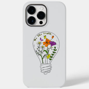 Be The Light Wildflower Motivational Quote Case-Mate iPhone 14 Pro Max Case