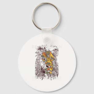 Be The Lion Not The Sheep Motivational Keychain