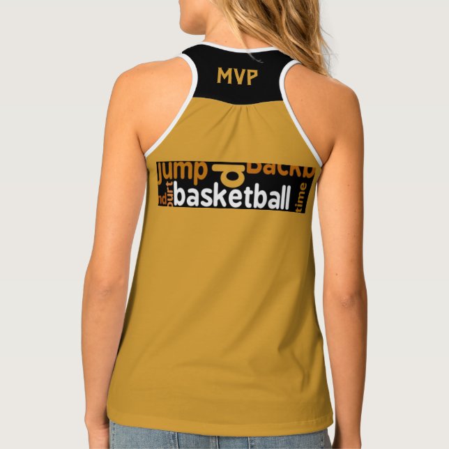 Be the MVP of  Basketball The Game of Champions  Tank Top (Back)