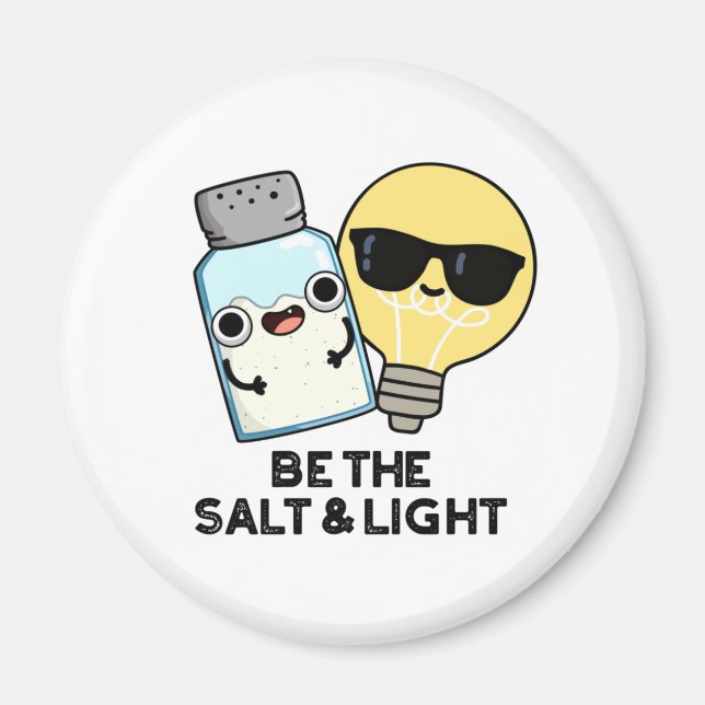 Be The Salt And Light Funny Bible Pun  Magnet (Front)