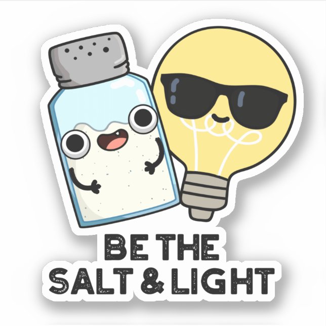 Be The Salt And Light Funny Bible Pun  Sticker (Front)