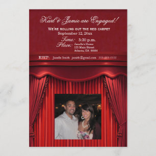 Be the stars in your own move theatre invitation! invitation