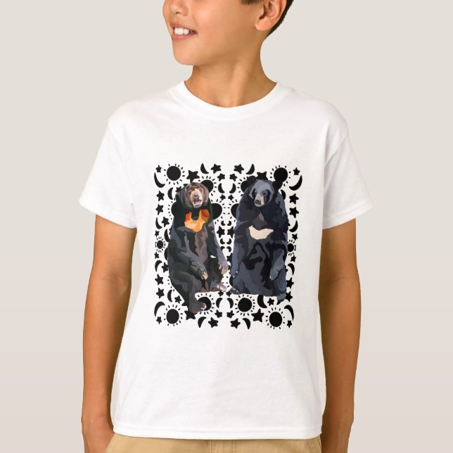 Be The Sunbear Be The Moon Bear T-Shirt (Front)