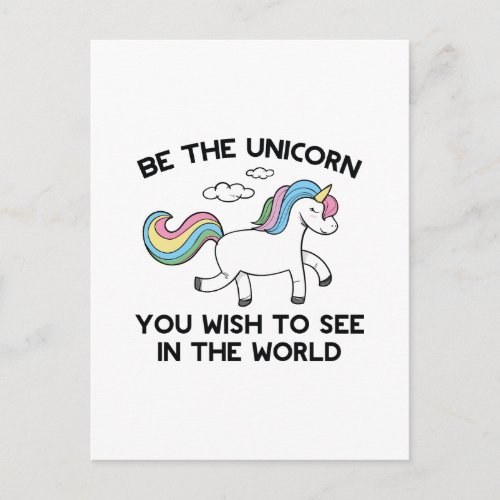 Be The Unicorn Postcard