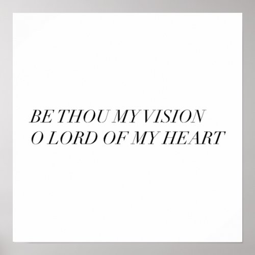 be Thou my vision print