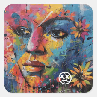 Be Thoughtful...Stickers Square Sticker