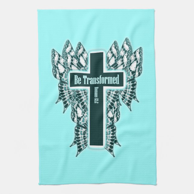 Be Transformed – Romans 12:2 Towel (Vertical)