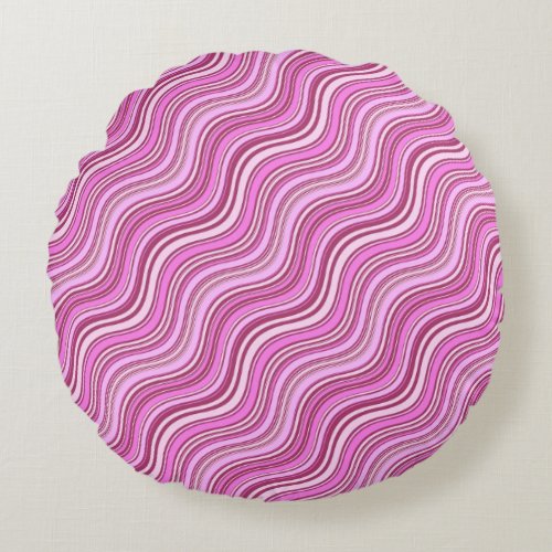 Be Trendy Wear Pink Round Pillow