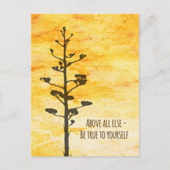 Be True To Yourself Postcard by SueshineStudio at Zazzle