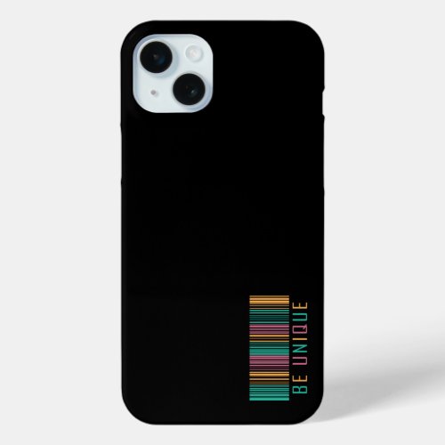 Be unique barcode colorful iPhone 15 plus case